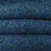 Tela de Tweed de Lana Lisa Azul Oscuro, Tela de Lana Tejida, Tela de Lana para Ropa, Abrigos y Chaquetas