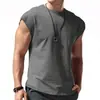 Estación Independiente 2026 estilo americano verano para hombre secado rápido manga corta versátil cuello redondo casual color liso top moderno en stock