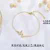 Pulsera de mariposa de plata de ley 925 para mujer, diseño de nicho, estilo coreano, sencilla, elegante, popular en internet, ideal para novias.