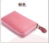 Bolsa para tarjetas de cuero directa de fábrica personalizada multifuncional nueva tarjetero multifuncional monedero de piel de vaca con cremallera tarjetero