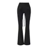 Conjunto de Duas Peças Feminino: Moletom com Capuz e Zíper Ajustado ao Corpo Calça Longa de Cintura Alta com Caimento Roupas Esportivas Casuais Emagrecedoras
