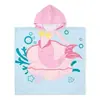 Poncho de Toalla de Baño para Niños, Bata de Baño Portátil para Bebé, Absorbente de Agua, Secado Rápido, con Capucha, para Nadar, Aguas Termales, Poncho de Toalla Grande para Envolver