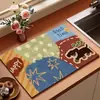 Mantel Resistente al Calor, Resistente a la Suciedad, Antideslizante, Base para Tabla de Cuchillos de Cocina, Tapete Drenante de Gato de la Suerte para Cocina, Absorbente de Agua, Absorbente de Aceite, Tapete Doméstico para Encimera