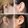 Clavos Europeos y Americanos para Hueso de la Oreja, Clavos para Nariz, Joyería para Piercings Corporales F136 Aleación de Titanio Cuatro Garras Redondo Zirconio Clavos para Labio con Rosca Interna