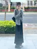 Top de punto hueco de manga larga estilo perezoso para mujer, Nuevo de verano 2026, Casual, holgado, versátil, con abertura, protector solar