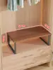 Estante de almacenamiento para armario, estante de gabinete, estante interior en gabinete, organizador de almacenamiento para microondas de escritorio, panel divisor de gabinete de cocina