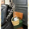 Cesta Lazo Colgante de Gato Llavero Creativo Colgante de Bolsa Colgante de Coche Pequeña Decoración Al por Mayor