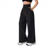 Pantalones Casuales de Cintura Alta para Mujer, Control de Abdomen, Cruzados Europeos y Americanos, Pantalones Rectos de Caída Adelgazante, Pantalones Largos de Yoga Deportivos para Mujer