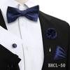 Gravata Borboleta Quadrada de Seda para Negócios Conjunto de 4 Peças Estilo Coreano Masculino Acessórios de Vestimenta para Banquete de Casamento Fábrica de Gravatas de Borboleta Estoque Pronto