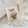 2025 Estilo Coreano Nicho Hecho a Mano Tela Dibujos Animados Pasador para el Cabello Pinza para el Flequillo de Niña Pasador Infantil Pinza para Cabello Suelto