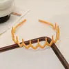 Diadema de Plástico Colorida Esmerilada Antideslizante Dentada Estilo Coreano Sencilla para Cabello Suelto de Niña Presiona el Cabello Lavado de Cara Diadema Accesorios para el Cabello Tocado