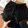 Pantalones de Punto Grueso de Lana Gris de Alta Gama de Pierna Ancha para Mujer, Pantalones Rectos Casuales Sueltos de Cachemir para Otoño e Invierno