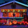 Faixa de decoração de Halloween transfronteiriça, Adereços de fantasia para festa de Halloween, Serpentinas de franja de castelo de casa mal-assombrada