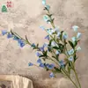 Campanilla de viento grande de 3 puntas, cadena de flores para campanilla de viento, flores artificiales para accesorios de fotografía, arreglo floral de gran altura para pared de fondo de hotel, flores de seda