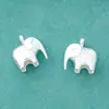 Elefante Ruyi Plata de Ley S925 Mano de Obra Fina Colgante de Elefante Estéreo Brillante Cadena de Clavícula DIY Cadena de Suéter Colgante de Elefante Bebé