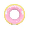 Producto Nuevo de Verano Flotador de Macaron para Natación Entretenimiento Acuático Antivuelco con Asa Principiante Dibujos Animados Flotador Inflable