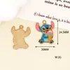 Dibujos Animados Stitch Accesorios para Joyería DIY Colgante de Aleación con Goteo de Aceite Llavero Cadena para Teléfono Móvil Colgante de Collar Colgante