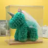 Estilo Boda Flor Eterna Unicornio Navidad Día de San Valentín Regalo Suministros para Floristería Oso Rosa de Espuma de Poliestireno