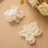 Niña Macaron Corazón Fino Brillo Tres Dimensiones Malla Jardín de Flores Diy Cuerda para el Cabello Pinza para el Cabello Tocado Broche Flor de Cuello Cadena Flor Auxiliar