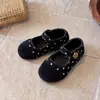 Zapatos Mary Jane de Lunares para Niñas, Nuevo Estilo Otoño, Zapatos Planos con Correa para Caminar para Niñas, Zapatos de Ballet para Combinar con Faldas