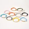 Al por mayor al contado transfronterizo Pulsera de doble cordón multicolor Acero inoxidable Color de impresión y grabado Ajustable Atrás Pulsera de doble cordón