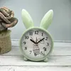 Despertador Pequeño Reloj Creativo Alarma Lindo Conejo Mesita de Noche Lindo Kidsren Dibujos Animados Reloj Silencioso Estudiante Simple Sm