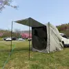 Extensão de barraca traseira para carro de camping e motorhome, chuveiro, proteção solar, porta-malas, montado no veículo, camping, churrasqueira, teto do carro, viajante, repelente de mosquitos