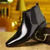 Botas Chelsea de tobillo alto exclusivas transfronterizas talla grande 2024 primavera y otoño estilo europeo y americano puntera cuadrada pequeña botas formales