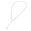 Europa y Estados Unidos transfronterizo hermoso 26 letras amor lazo collar cadena de clavícula de acero inoxidable joyería de regalo para fiesta de viaje mujeres