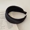 Diadema Ancha de Satén de Seda Suave Estilo Coreano para Mujer, Pinza para el Cabello de Alta Gama, Diadema de Esponja Alta para Lavarse la Cara