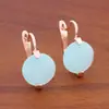 Venta caliente transfronteriza aretes de zirconita redondos de 12 mm aretes de moda europea y americana de alto sentido para el verano pendientes 2024