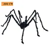 Telaraña de araña triangular de peluche de Halloween Araña interior y exterior patio césped interior y exterior escena de truco decoración de diseño