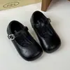 Sapatos Infantis de Primavera Estilo Country Francês Retrô, Sapatos de Couro para Crianças Pequenas, Sapatos de Princesa para Meninas, Sapatilhas Baixas para Bebês