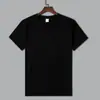 Nova Camiseta Pesada 220g Tendência Algodão Puro para Homens e Mulheres, Cor Sólida Manga Curta Algodão Penteado Gola Redonda Camiseta Cultural, Branca e Espessa