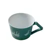 Taza de Café de Cerámica Ino Kaisong Pintada a Mano Ola Verde Ganso Blanco Taza Taza de Desayuno para el Hogar Taza de Agua para la Oficina