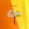 Nova decoração do bolo de halloween castelo morcego duplo acrílico bolo cartão de inserção do partido suprimentos decoração do bolo