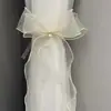 Cortina de Renda com Laço Transparente Fita para Amarrar Cortina Acessórios Enfeites para Pendurar Decoração de Janela Fita