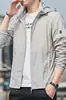 Verão Thin Coat Homens com capuz Jaqueta Protetor Solar Moda Tendência All-match Estudante Outdoor Roupas Protetor Solar Leve