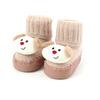 Procesamiento Personalizado de Zapatos y Calcetines de Piso para Bebé, Calcetines y Zapatos Antideslizantes de Dibujos Animados para Niños Pequeños, Muñecos con Cascabeles Incorporados, Engrosados en Otoño e Invierno