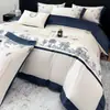 Conjunto premium de quatro peças em algodão de fibra longa de Xinjiang, classe A de luxo, com alta contagem de fios e bordado chinês, 100% algodão puro, adequado para todas as estações