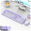 Conjunto de Teclado e Mouse Sem Fio Viper Wk500, Teclado e Mouse Silenciosos, Fofo para Meninas, Adequado para Computadores de Escritório e de Negócios