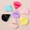 Esponja de Maquillaje Triangular Suave con Terciopelo, Esponja para Fijar Maquillaje en Polvo Suelto, Esponja de Maquillaje, Polvera Compacta de Maquillaje, Almohadilla de Aire para Dedos, Herramientas de Belleza al por Mayor