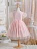 Comércio Exterior Vestido Infantil Feito Sob Medida Verão 2026 Novo Manga Curta Saia Tutu de Malha Infantil Vestido Princesa Infantil de Verão
