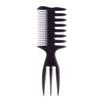Pente de costas grande masculino pente vintage para cabeça oleosa pente dourado estilo cabeleireiro pente modelador pente de espinha de peixe pente de dentes grandes dentes largos