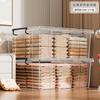 Caja de Almacenamiento para el Hogar Plástico Transparente Gran Capacidad Engrosado A Prueba de Polvo Dormitorio Ropa Edredón Caja de Almacenamiento Caja de Almacenamiento para Artículos Varios