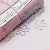 Clipes de Papel Flor de Cerejeira Macaron, Clipes Metálicos Fofos, Design Criativo para Armazenamento de Arquivos e Papéis de Teste