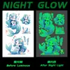 Funda de Foto Luminosa de Sirena para Niños Pegatinas de Tatuaje Coloridas Femeninas Luminosas de Larga Duración Impermeables Pegatinas de Tatuaje Coloridas Elegantes