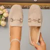 Zapatos planos sencillos y casuales para mujer, con diseño sin cordones, disponibles en estilos europeos y americanos, en tallas grandes y aptos para todas las estaciones.