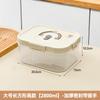 Caja para Conservar Frescura Grado Alimenticio Hogareña Caja de Almacenamiento para Pan Cocina Caja de Almacenamiento tipo Bolsa Sellada para Frutas y Verduras Se Puede Calentar en el Microondas