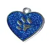 Aleación de Zinc Suministros para Mascotas Colgante de Huella Anti-Pérdida Grabado ID Placa de Identificación para Perro Etiqueta para Gato Etiqueta de Identificación Colgante Estilo Ins